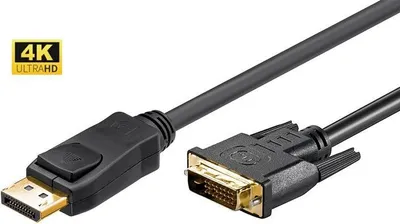Produktbild von Microconnect DP-DVI-MM-200, 2 m, DisplayPort, DVI-D, Stecker, Stecker, Gold