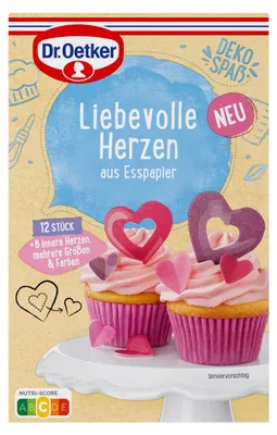 Immagine prodotto di Dr Oetker Cuori d'amore 12 pezzi decorazioni dolci confezione 7g