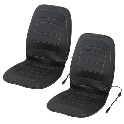 Immagine prodotto di Izrielar riscaldamento sedile 12V tappetino 2 pezzi coprisedile auto con riscaldamento, riscaldamento sedile nero coprisedile auto