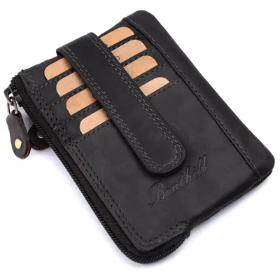 Produktbild von Benthill Schlüsseletui Leder Damen & Herren | Schlüsselmäpchen mit Kartenfächern | Schlüsseltasche als Mini-Börse mit Münzfach inkl. Geschenkbox