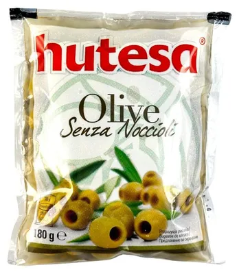 Zdjęcie produktu dla Oliwki zielone bez pestek w woreczku180g Hutesa