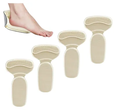 Produktbild von Fersenpolster für Schuhe | 2 Paar rutschfeste und selbstklebende T-förmige Kissen