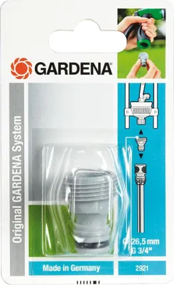 Produktbild von Gardena Geräteadapter, Schlauchkupplung, 3/4", Männlich/Männlich, Schwarz