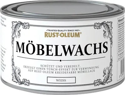 Produktbild von Rust-Oleum Kreidefarbe Möbelwachs 400 ml weiß