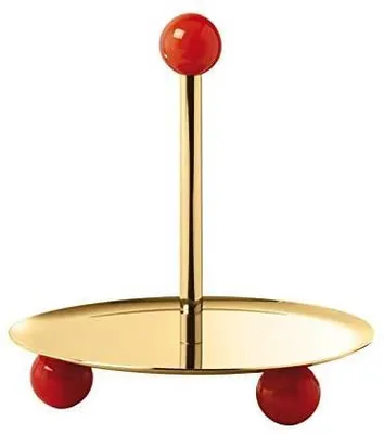 Image de Sambonet Penelope PVD Gold,Korallenrot Gebäckständer 16 cm S0192-S00602-S2112 55578GA8