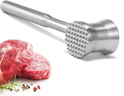 Produktbild von Fleischklopfer – Edelstahl – Unverzichtbares Küchenutensil