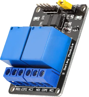 Produktbild von AZ-Delivery Aktoren 2-Relais Modul 5V mit Optokoppler Low-Level-Trigger kompatibel mit Arduino und Raspberry Pi, 1x Relais-Modul