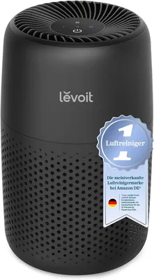 Produktbild von Luftreiniger mit HEPA & Aktivkohlefilter, Aromatherapie, leise 3 Geschwindigkeiten, energiesparend 7W, ideal für Schlafzimmer, Allergiker, Haustiere