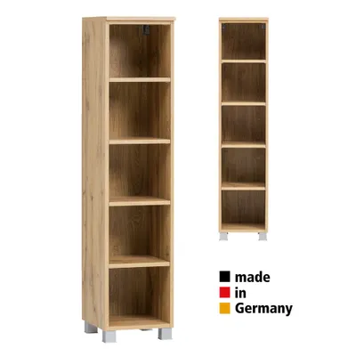 Produktbild von Badezimmer Regal 30 cm KAHLA-03 in Wotan Eiche Nb., B/H/T: ca. 30/130/35 cm