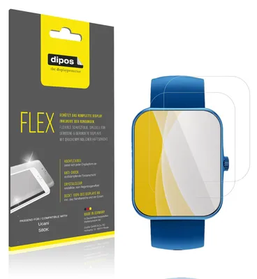 Image de 2x Film de protection d'écran pour Ucani S80K, recouvre 100% de l'écran, dipos Flex