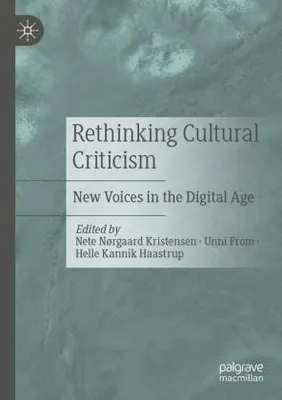 Produktbild von Rethinking Cultural Criticism