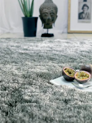 Produktbild von benuta Hochflor Teppich Whisper Grau 160x230 cm