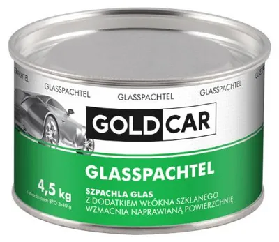 Zdjęcie produktu dla SZPACHLA Z WŁÓKNEM SZKLANYM SZPACHLÓWKA GOLDCAR GLAS 4,5kg z utwardzaczem