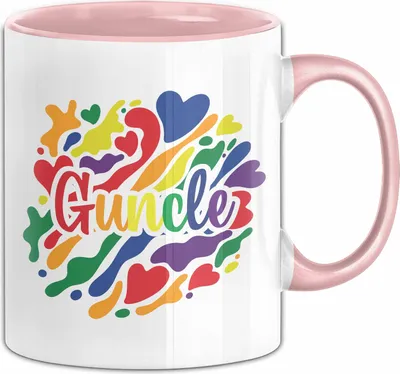 Produktbild von LGBTQ Tasse Geschenk Lesben Schuwle Geschenkidee Gay Pride Gay Uncle Onkel Kaffee-Becher (Rosa)