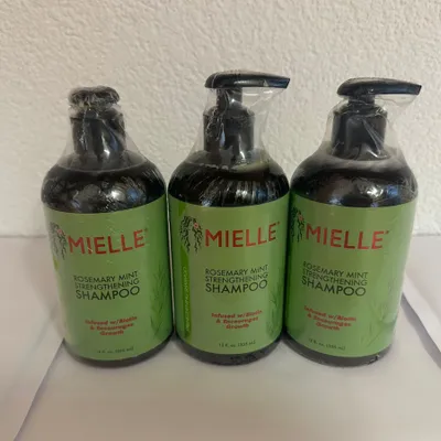 Produktbild von Shampoo Rosmarin Mint  Kopfhaut Pflege Haarwachstum Haarausfall von Mielle, 3x 355ml