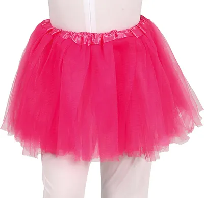 Produktbild von Fuchsienfarbenes Mädchen Tutu 30 cm mit Gummizug für Kostüm und Karneval