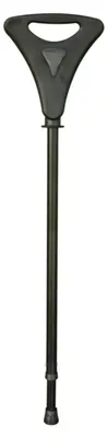Zdjęcie produktu dla Laska z siedziskiem – Walker – czarna – wysokość siedziska 78–85 cm – wysokość laski 87–95 cm – dla kobiet i mężczyzn – laska z siedziskiem