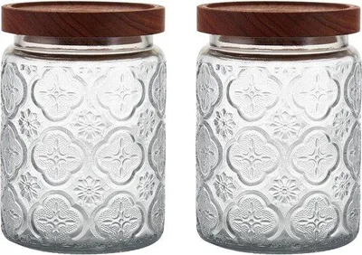 Produktbild von Glasdosen mit Deckel, luftdicht, 2er-Set, Küche, Vorratsbehälter