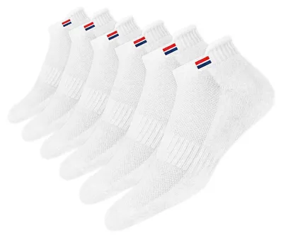 Immagine prodotto di Calzini sportivi, modello corto, in cotone, per uomo e donna, confezione da 6 paia, colore bianco, taglia 35-38