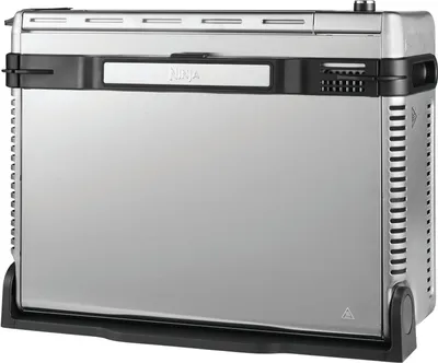 Produktbild von Ninja SP101, Heißluftfritteuse, 10 l, Eins/Eine(r), Schwarz, Edelstahl, Tasten, Drehregler, Eigenständig
