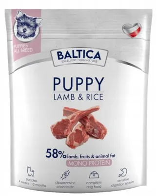 Zdjęcie produktu dla Sucha karma dla szczeniąt BALTICA Hypoallergenic Jagnięcina 1kg