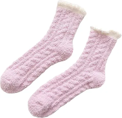 Produktbild von Flauschige Damensocken für den Winter – Weiche, warme Haussocken mit Fleecefutter – Kuschelige, dicke Thermosocken zum Schlafen