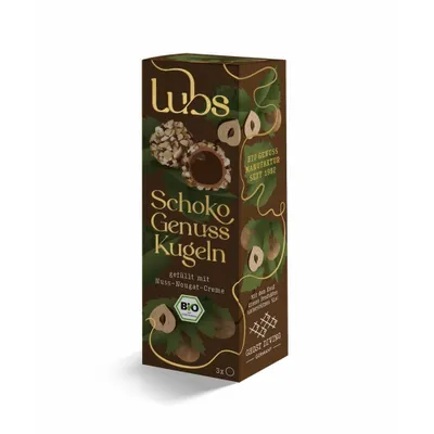 Produktbild von Lubs Schokokugeln, Nuss Nougat Creme, 44g (6)