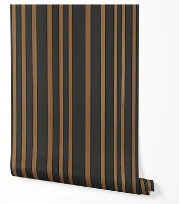 Produktbild von Selbstklebende Tapete Möbelfolie Holzoptik Schwarz Braun Lamellen Wand 3D Effekt Wandtapete Wohnzimmer Schlafzimmer Küche Flur Modern Loft Design Abwaschbar 2,5m x 0,5m