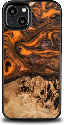 Image de Bewood Étui unique pour iPhone 13 - Orange