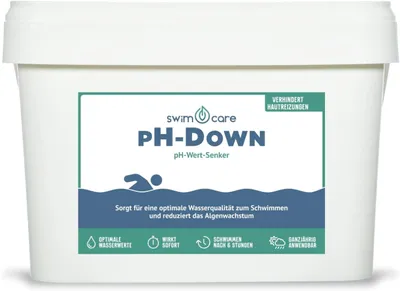 Produktbild von swimcare ph-Down 5kg zur pH-Wert Senkung & Ammoniakreduktion im Schwimmteich
