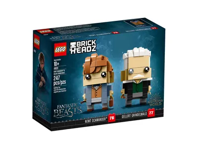 Produktbild von Harry Potter Scamander und Gellert Grindelwald – BrickHeadz LEGO 41631