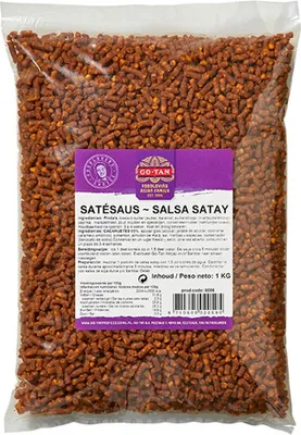 Produktbild von GoTan Satésaus korrels 100g Beutel (Satésoßen Stäbchen)