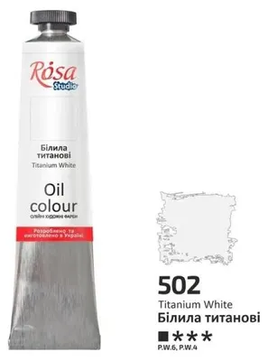 Image de Peinture à l'huile blanc titane 502 45ml