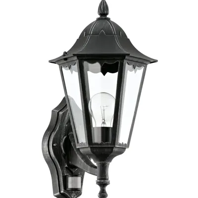 Immagine prodotto di EGLO Applique da esterno Navedo con rilevatore di movimento 60 W nero 93458