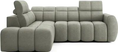 Obrázek produktu pro Designová rohová sedačka SAOIRSE - khaki, levý roh