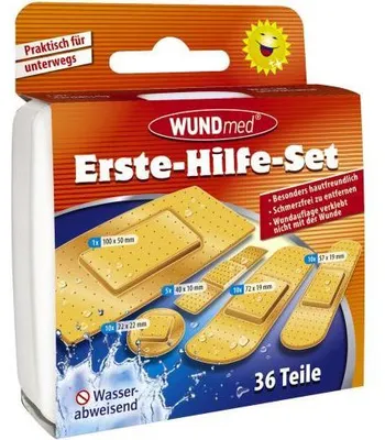 Produktbild von Erste Hilfe Kasten 36teilig wasserfeste Pflaster 1 St