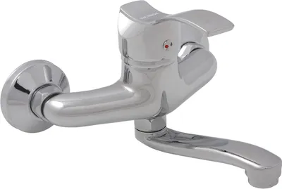 Produktbild von BADLAND Waschtischarmatur Wasserhahn Wand ARGOX Mischbatterie für Badezimmer in Chrom