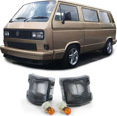Produktbild von Frontblinker Blinker Schwarz Smoke LINKS + RECHTS für VW T3 Bus ab 1979-1992