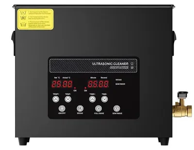 Imagen del producto de Limpiador ultrasónico - Capacidad de 6 litros - 180W con función de calentamiento y temporizador - Ideal para limpiar gafas y joyas