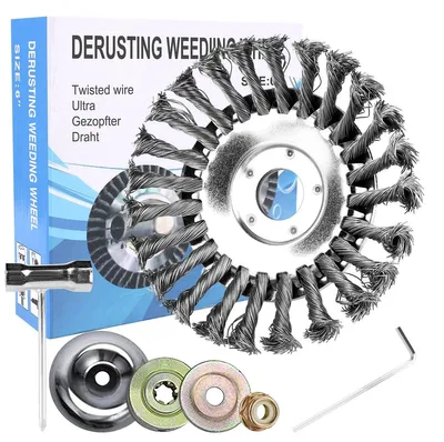 Produktbild von Unkrautbürste Drahtbürste Unkrautbürste - 150 mm - Bohrung 25,4 mm - Für Motorsense