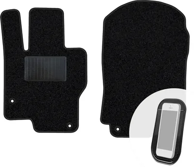 Immagine prodotto di moto-MOLTICO tappetini anteriori auto velours tappetini auto nero set 2 pezzi adatto per Mercedes-Benz Classe C C205 Coupé 2014-2021