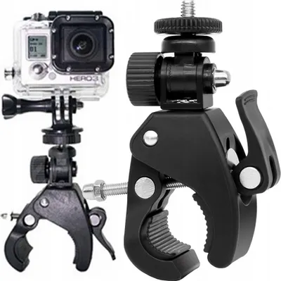 Produktbild von 360-stupňový otočný držiak baterky na bicykel odolný čierny