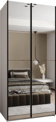 Produktbild von MEBLE KRYSPOL LUX 2 Schrank - 245,5x110x64cm - Weiß, Artisan, Schwarz