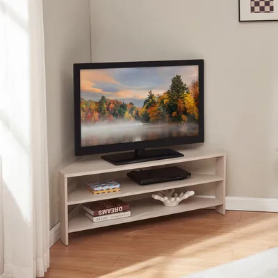 Zdjęcie produktu dla Stolik pod TV 'Berg' ścięty 110 x 36 x 42 cm Beżowy