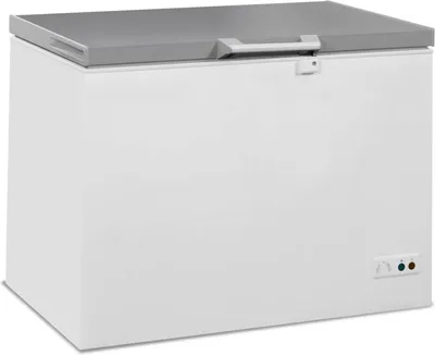Obrázek produktu pro Mrazicí truhlicový box Combisteel 305L – víko z nerezové oceli, uzamykatelné, LED osvětlení