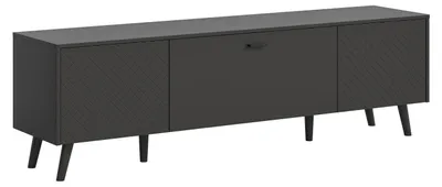 Produktbild von Linea Sideboard 2 Türen 1 Klapptür matt grau.