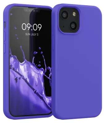 Produktbild von kwmobile Handyhülle für iPhone 13 mini Hülle, für iPhone 13 mini Case - Hülle Silikon - kabelloses Laden - Blauviolett