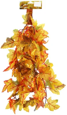 Produktbild von Herbstliche Deko-Girlande, 180 cm lang, farbenfroh und aus Kunststoff
