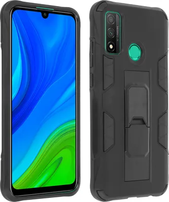 Produktbild von Avizar, Handyhülle mit Ständer für Huawei P Smart 2020, Schwarz