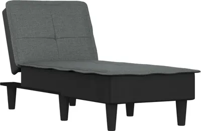 Produktbild von vidaXL Chaiselongue Dunkelgrau Stoff